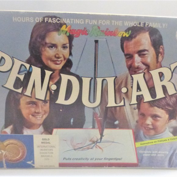 1970 PEN-DUL-ART Magic RAINBOW Pendulum Art Germany Handmade French English - Picture 11 of 12